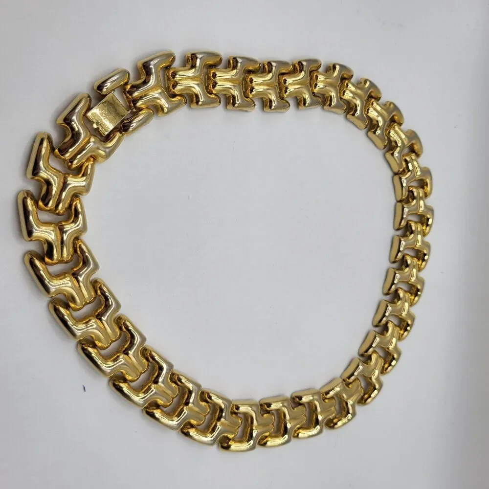 Vintage 80s Thick Gold Chain 18in